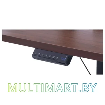 Стол для работы стоя ErgoSmart Electric Desk Compact 1360х800х36 мм (дуб мореный/черный) картинка 4